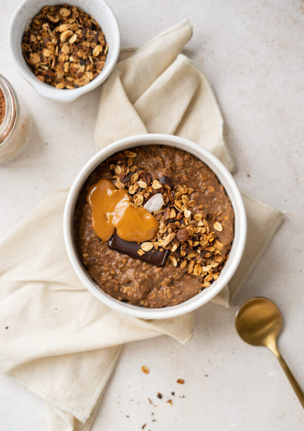 Creamy Chocolate Hazelnut Oatmeal