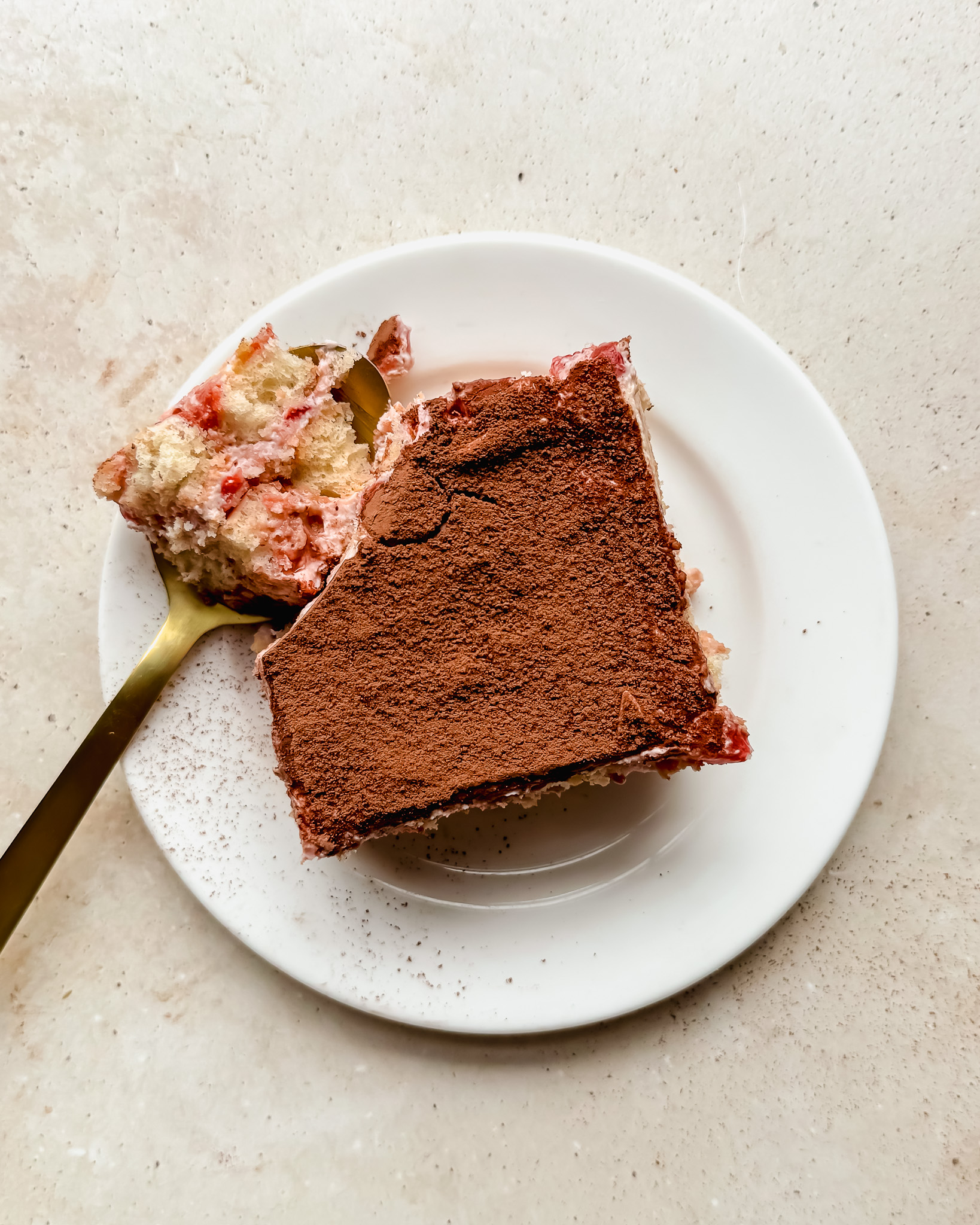 Healthier Strawberry Tiramisu